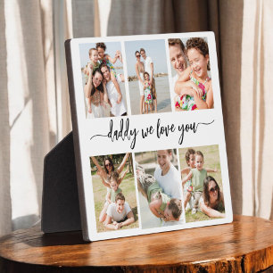 Vater der Familie - FotoCollage des Vaters Fotoplatte