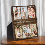 Vater der Familie - Fotomaterial zum Vatertag Fotoplatte<br><div class="desc">Feiern Sie Ihren Vater mit dem "Besten Vater je" Foto Collage Plaque, eine herzliche Hommage an den Mann, der die Welt für Sie bedeutet. Diese wunderschön gestaltete Plakette besticht durch eine hochwertige, individuell gestaltbare Collage aus Foto, in der Sie wertvolle Erinnerungen und besondere Momente vorstellen können. Die Collage ist elegant...</div>