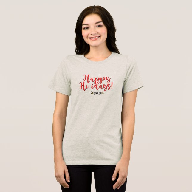 Vater der Frauen Joke Weihnachts-T - Shirt (Vorderseite voll)