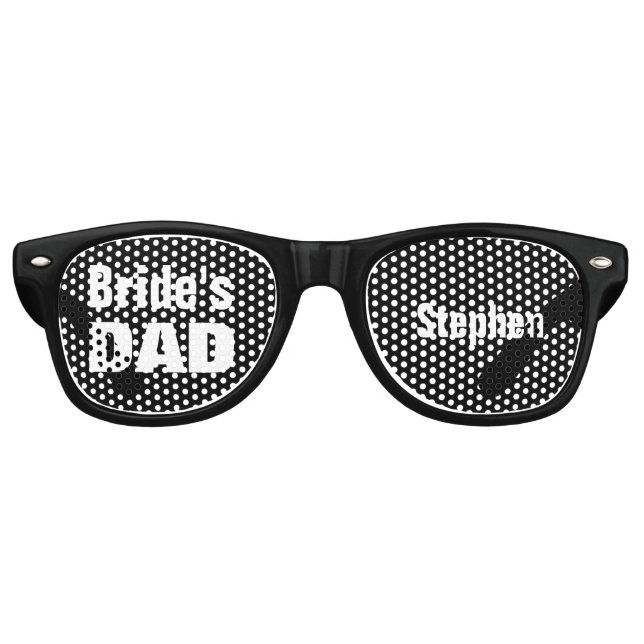 Vater der Gastgeschenk Hochzeit Schwarz-weiß A09 Sonnenbrille (Vorderseite)