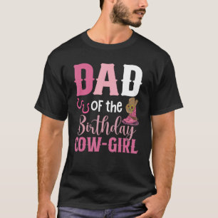 Vater der Geburtstags-Cow-Girl-Rodeo-Cowgirl 1. Ge T-Shirt