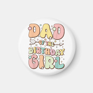 Vater der GeburtstagsGirl Shirt Matching Family Bi Magnet