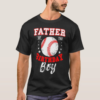 Vater der Geburtstagsjunge Baseball Theme Bday Cel T-Shirt