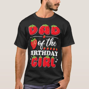 Vater der Geburtstagskarte Niedlich Strawberry Geb T-Shirt