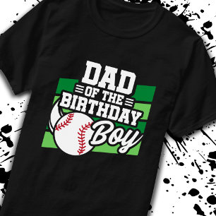 Vater der Geburtstagskinder Baseball Party Vater P T-Shirt