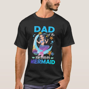 Vater der Geburtstagsmatching-Familie der Meerjung T-Shirt