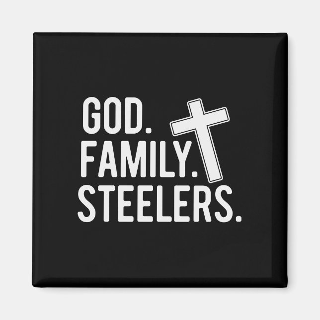 Vater der "God Family Steelers Pro Us Flag Vaterta Magnet (Vorne)