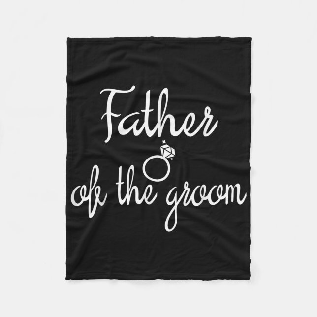 Vater der Groom-Bachelor-Party-Braut Fleecedecke (Vorderseite)