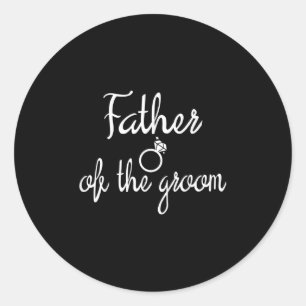 Vater der Groom-Bachelor-Party-Braut Runder Aufkleber