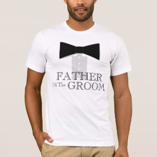 Vater der Groom-Bow-Krawatte T-Shirt
