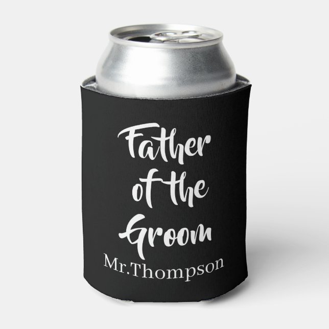 Vater der Groom Gewohnte Hochzeitspartei Geschenk Dosenkühler (Kanne Vorderseite)