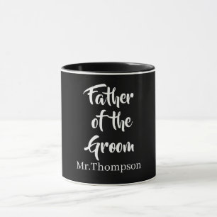 Vater der Groom Gewohnte Hochzeitspartei Geschenk Tasse