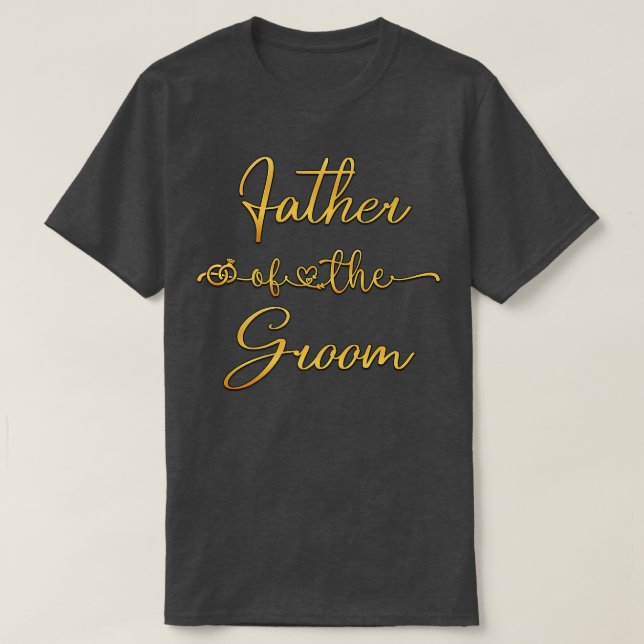 Vater der Groom-Hochzeit-Party-Idee für ihn T-Shirt (Design vorne)