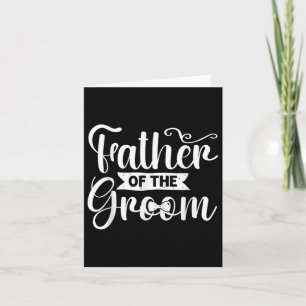 Vater der Groom Hochzeit Trauzeuge Bachelor Par Karte