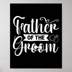 Vater der Groom Hochzeit Trauzeuge Bachelor Par Poster