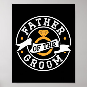 Vater der Groom Redewendungen Bachelor Party Hochz Poster
