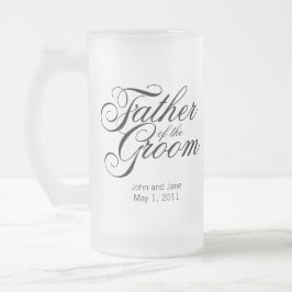 Vater der Groom-Tasse Mattglas Bierglas