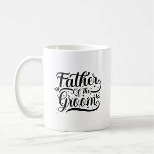 Vater der Groom Typografie-Tasse Kaffeetasse