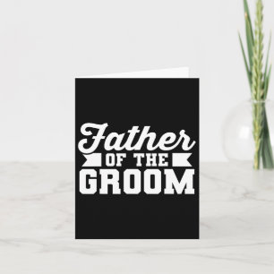 Vater der Groom Vater Hochzeit Bachelor Party Karte