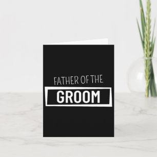 Vater der Groom Wedding Party Bachelor Party G Karte