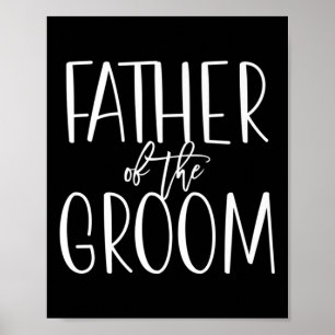 Vater der Groom Wedding Party Group Bridal Bri Poster