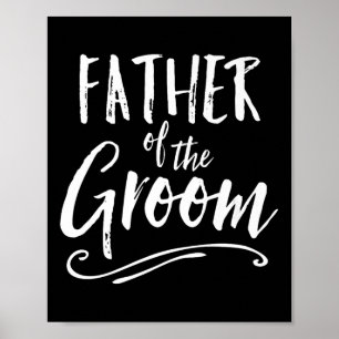 Vater der Groom Wedding Party Vater Paren Poster