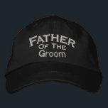 Vater der Groomehe Bestickte Baseballkappe<br><div class="desc">Vater des Groom niedliche Baseballkappe. Ideal für alle Ihre Hochzeitsfeiern und Veranstaltungen. Ich habe Hüte in meinem Geschäft für jedes Mitglied deiner Hochzeitsfeier. Besuchen Sie Smilin' Eyes Schätze für mehr Braut- und Hochzeitseinladungen,  Karten und Geschenke.</div>
