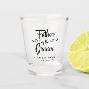 Vater der Groomehe Schnapsglas