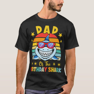 Vater der Hai-Geburtstagsfamilie zum Geburtstag T-Shirt