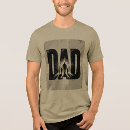Vater: Der Held im Herzen der Familie Tri-Blend Shirt
