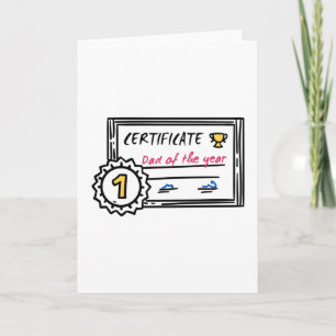Vater der Jahresurkunde Karte