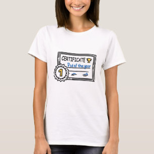 Vater der Jahresurkunde T-Shirt