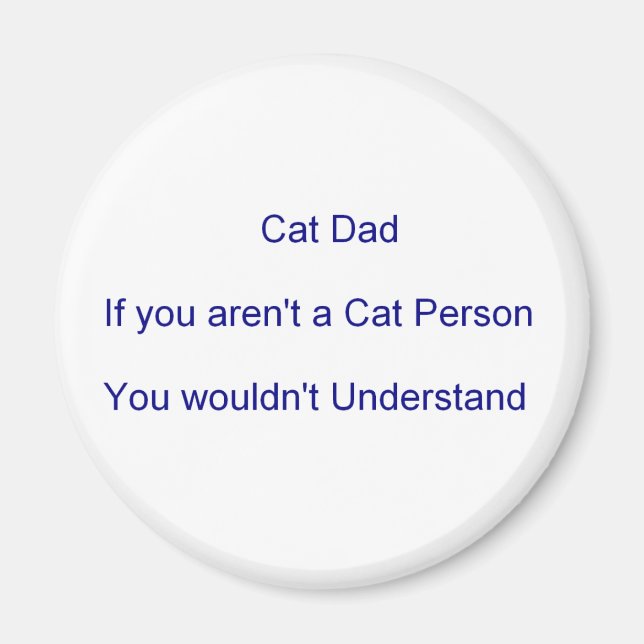 Vater der Katze am Vater Magnet (Vorne)