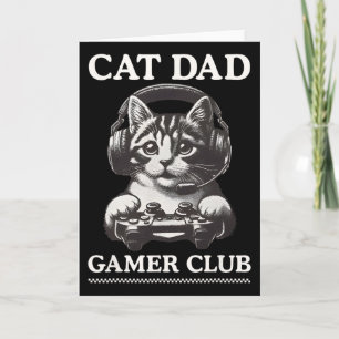Vater der Katze Gamer Club Videospiele Gaming Katz Karte