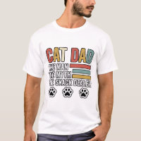 Vater der Katze Vintage Lustiges Snacks-Verkäufer-