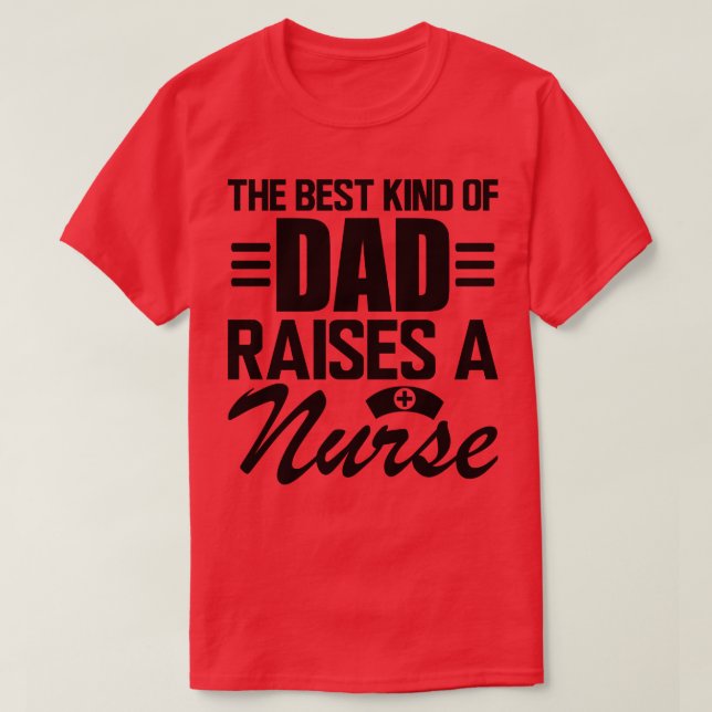 Vater der Krankenschwester Der beste Vater zieht e T-Shirt (Design vorne)