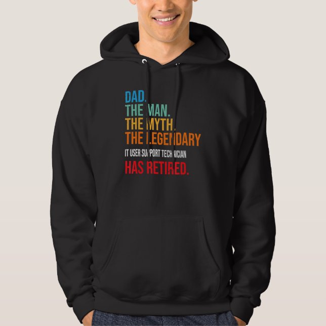 Vater Der legendäre IT-Anwender-Support-Techniker  Hoodie (Vorderseite)