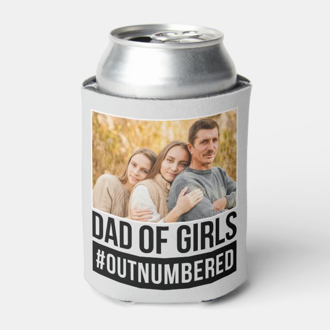 Vater der Mädchen #Outnummered Dosenkühler (Kanne Vorderseite)