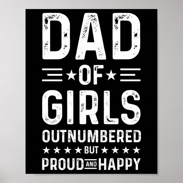 Vater der Mädchen übertroffen, aber stolzer und gl Poster (Vorne)
