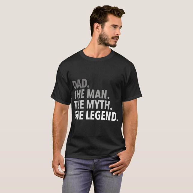 Vater der Mann den Mythos der Legende Vater T-Shirt (Vorne ganz)