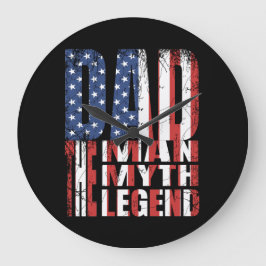 VATER DER MANN DER MYTH DER LEGENDE AMERIKANISCHE GROßE WANDUHR