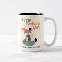 Vater: Der Mann. Der Mythos Das Herz - der Tag des Zweifarbige Tasse