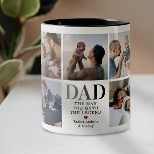 Vater Der Mann der Mythos Das legendäre Foto Zwei- Zweifarbige Tasse