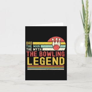 Vater Der Mann der Mythos Der Bowling Legende Vint Karte