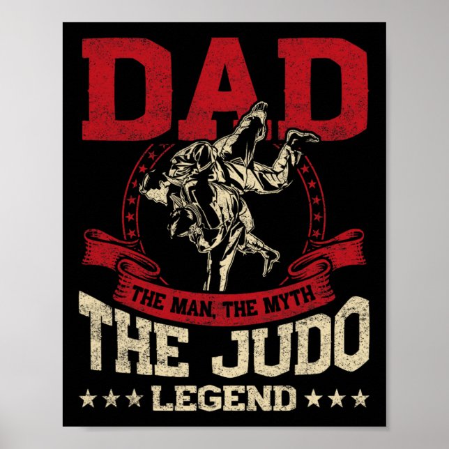 Vater der Mann der Mythos der Judo legendäre Desig Poster (Vorne)