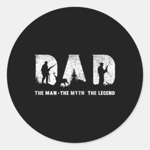 Vater Der Mann der Mythos Der legendäre Vatertag Runder Aufkleber