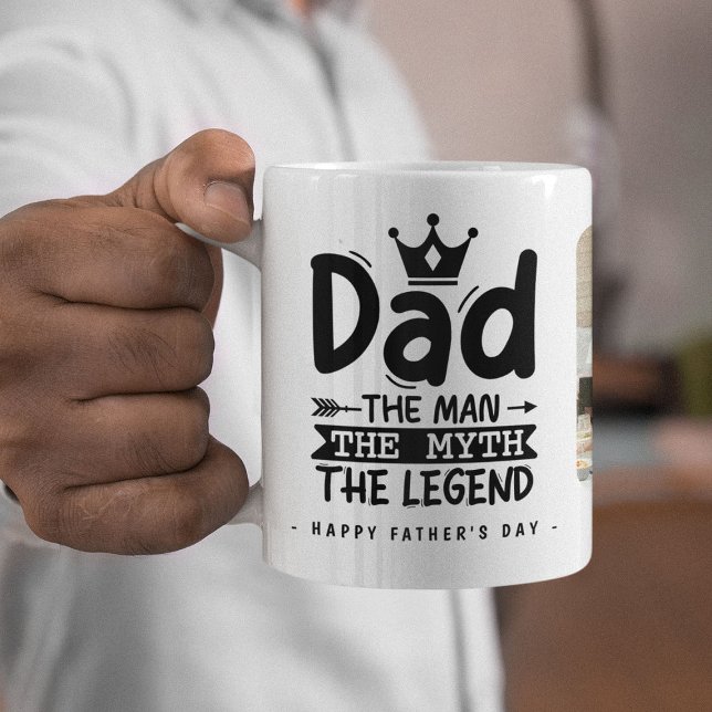 Vater Der Mann der Mythos der Legende 2x Foto Kaffeetasse (Von Creator hochgeladen)
