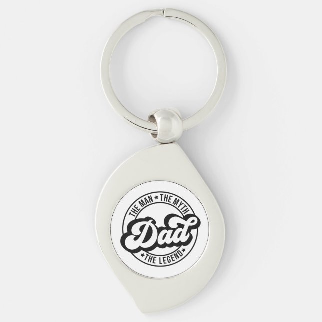 Vater der Mann der Mythos der Legende pa Papa Männ Schlüsselanhänger (Vorderseite)