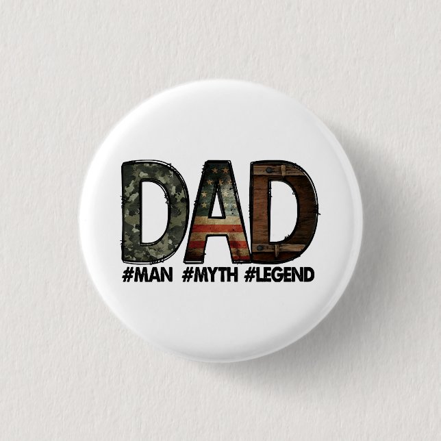 Vater - der Mann der Mythos der Legende Vater; Vat Button (Vorderseite)