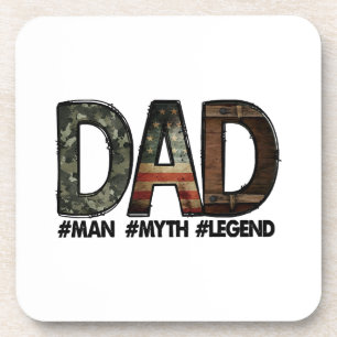 Vater - der Mann der Mythos der Legende Vater; Vat Getränkeuntersetzer